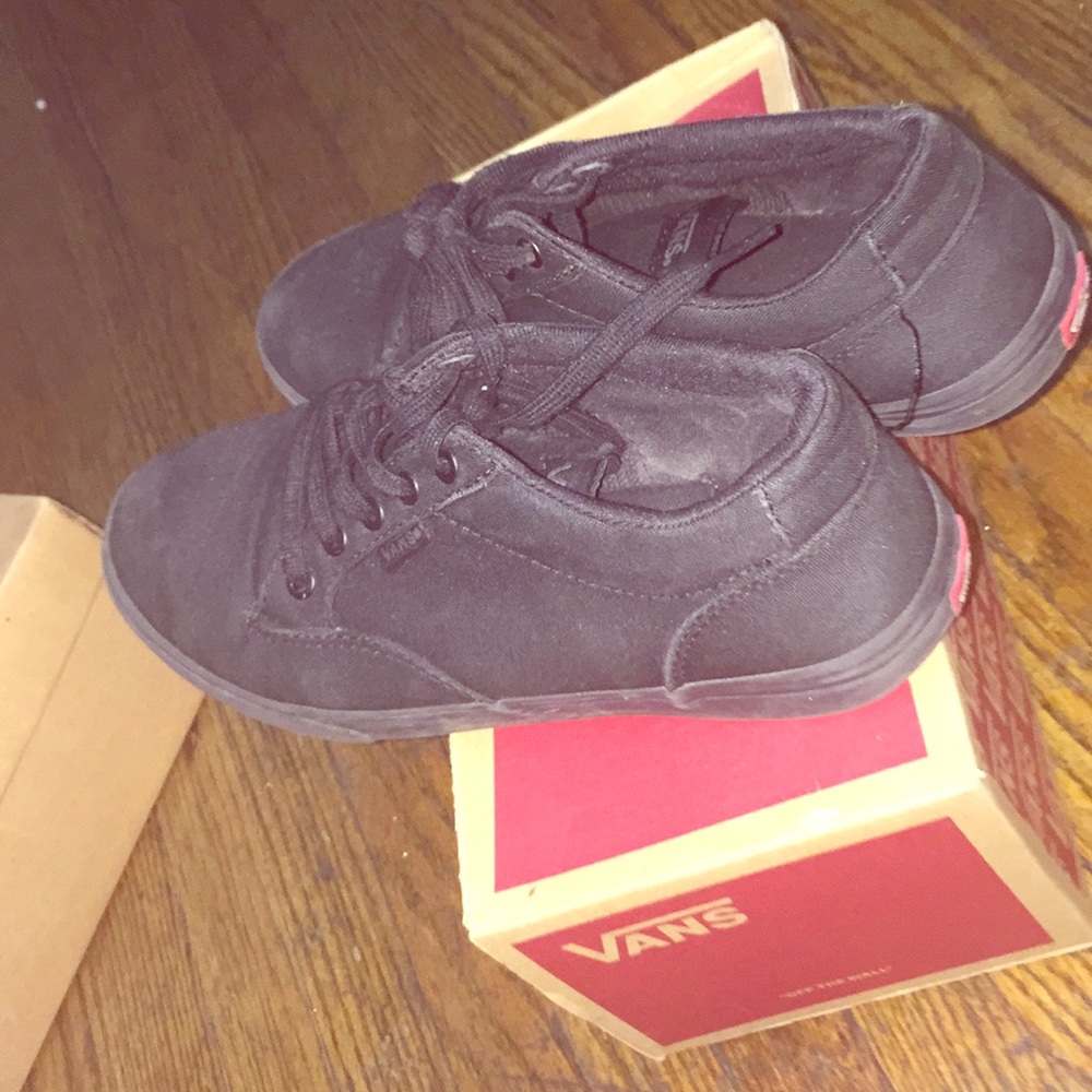 Black Vans (womens size 7.5) very good condition